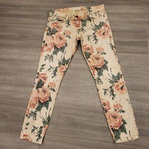 Floral Low Rise Jeans